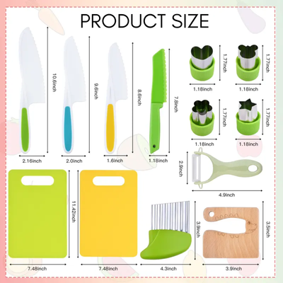 Montessori 13 Piece Kids Cooking Tool